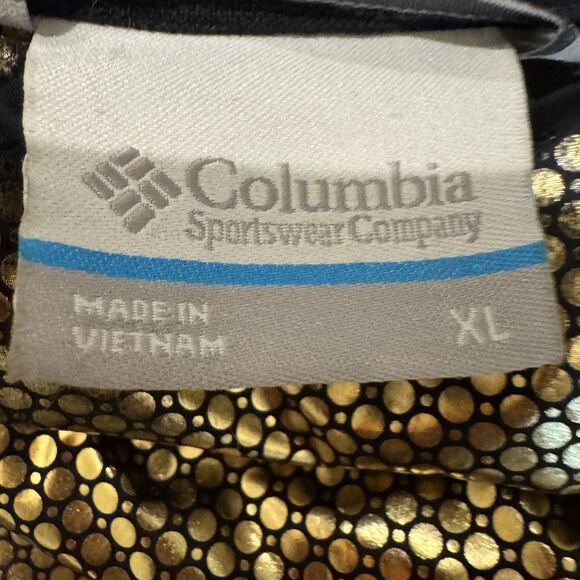 Columbia Jacket Sz XL Black Omni-Heat Infinity 650 Down Puffer Coat Winter Gold - Picture 4 of 13